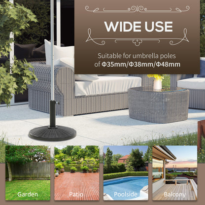11.5kg Patio Weighted Umbrella Base Parasol Holder Outdoor Stand