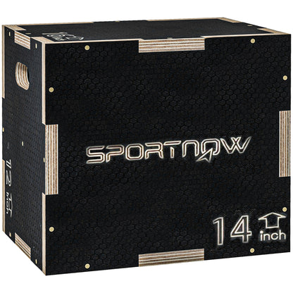 Pylometric Jump Box, Wooden Pylo Box for Home Gym
