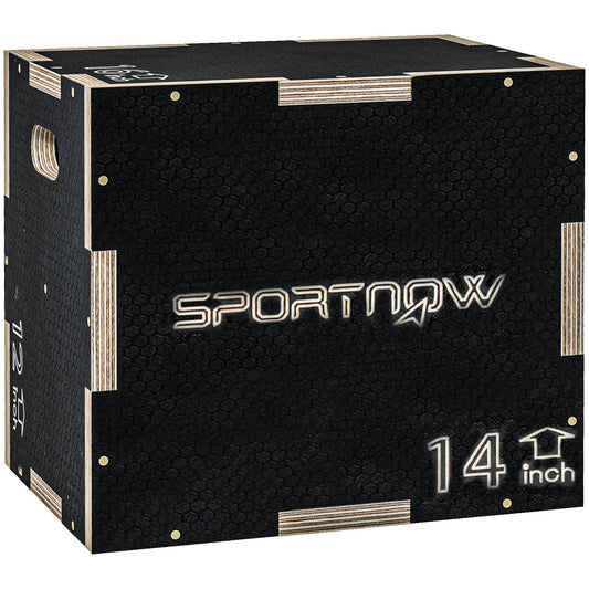 Pylometric Jump Box, Wooden Pylo Box for Home Gym
