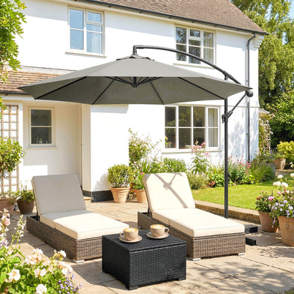 3(m) Banana Parasol Cantilever Umbrella Garden