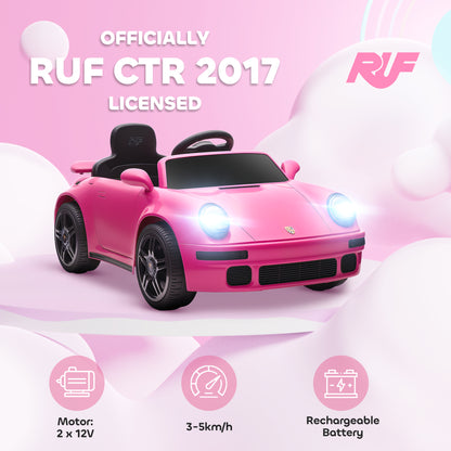Battery Powered Kids Electric Car with Remote Control, Pink