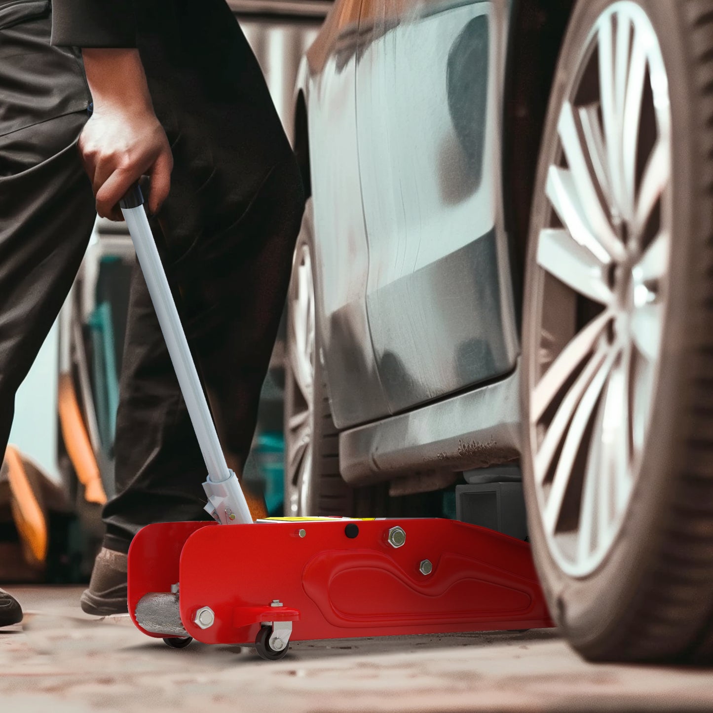 Hydraulic Low Profile Car Jack 2 Ton Capacity for Car Garage Tyre Repair