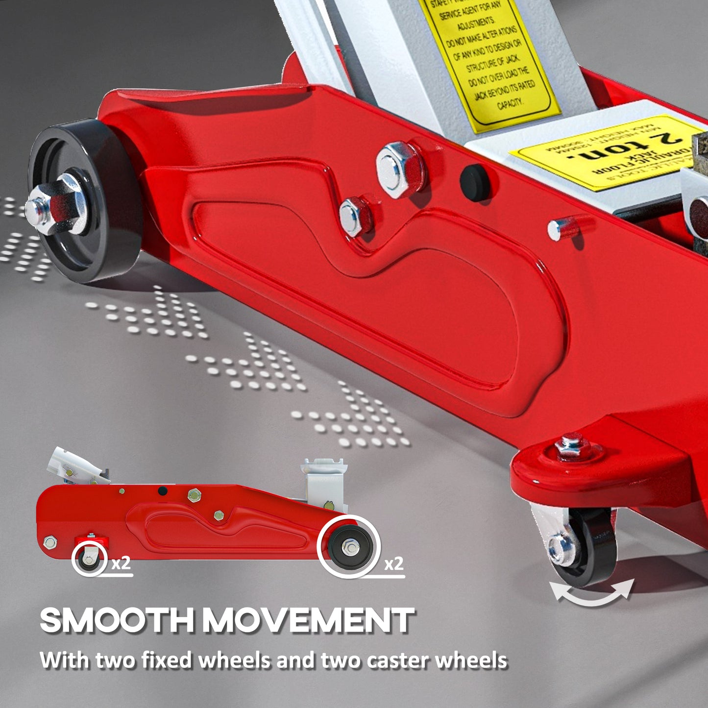 Hydraulic Low Profile Car Jack 2 Ton Capacity for Car Garage Tyre Repair