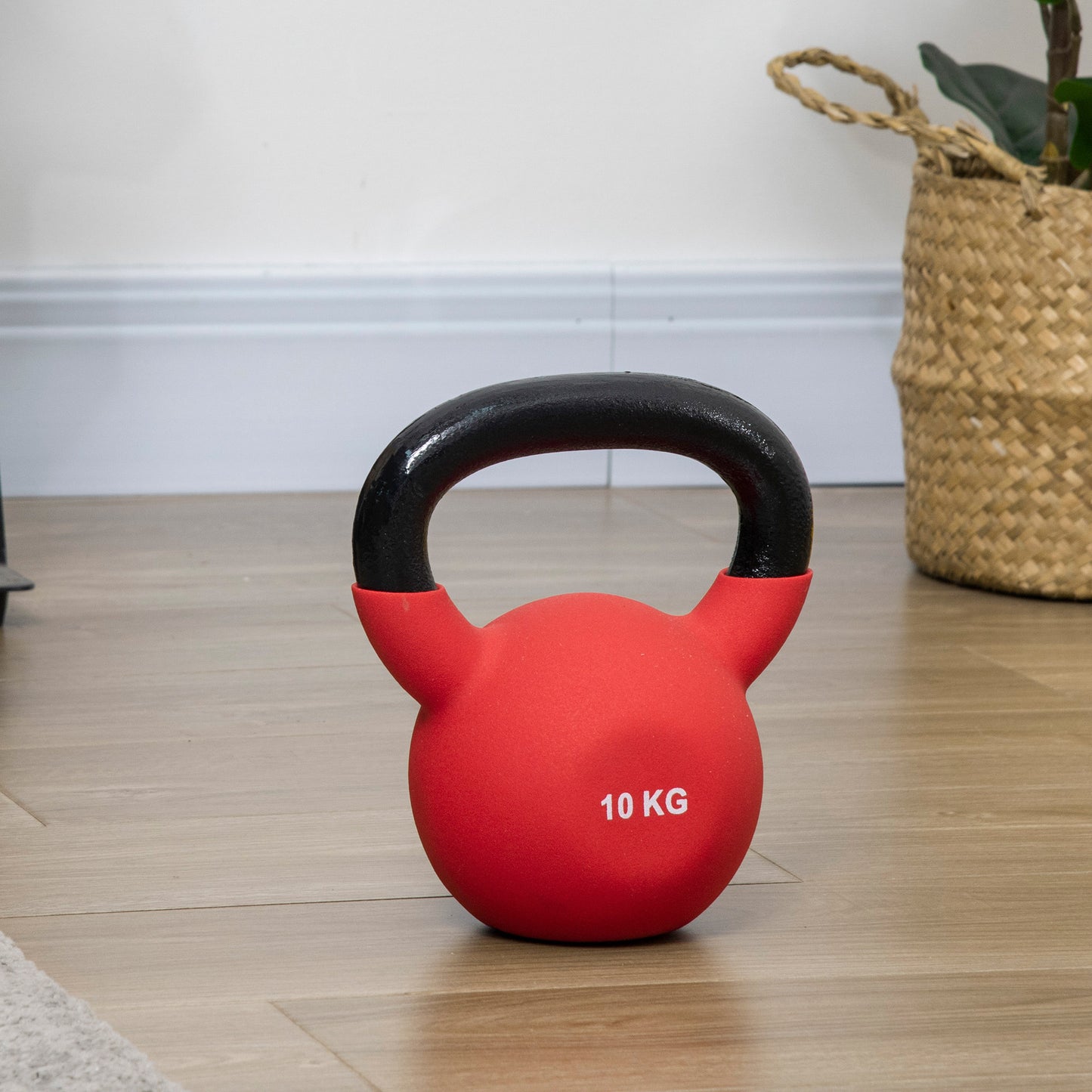10KG Kettlebell with Soft Body and Non-Slip Handle, Red