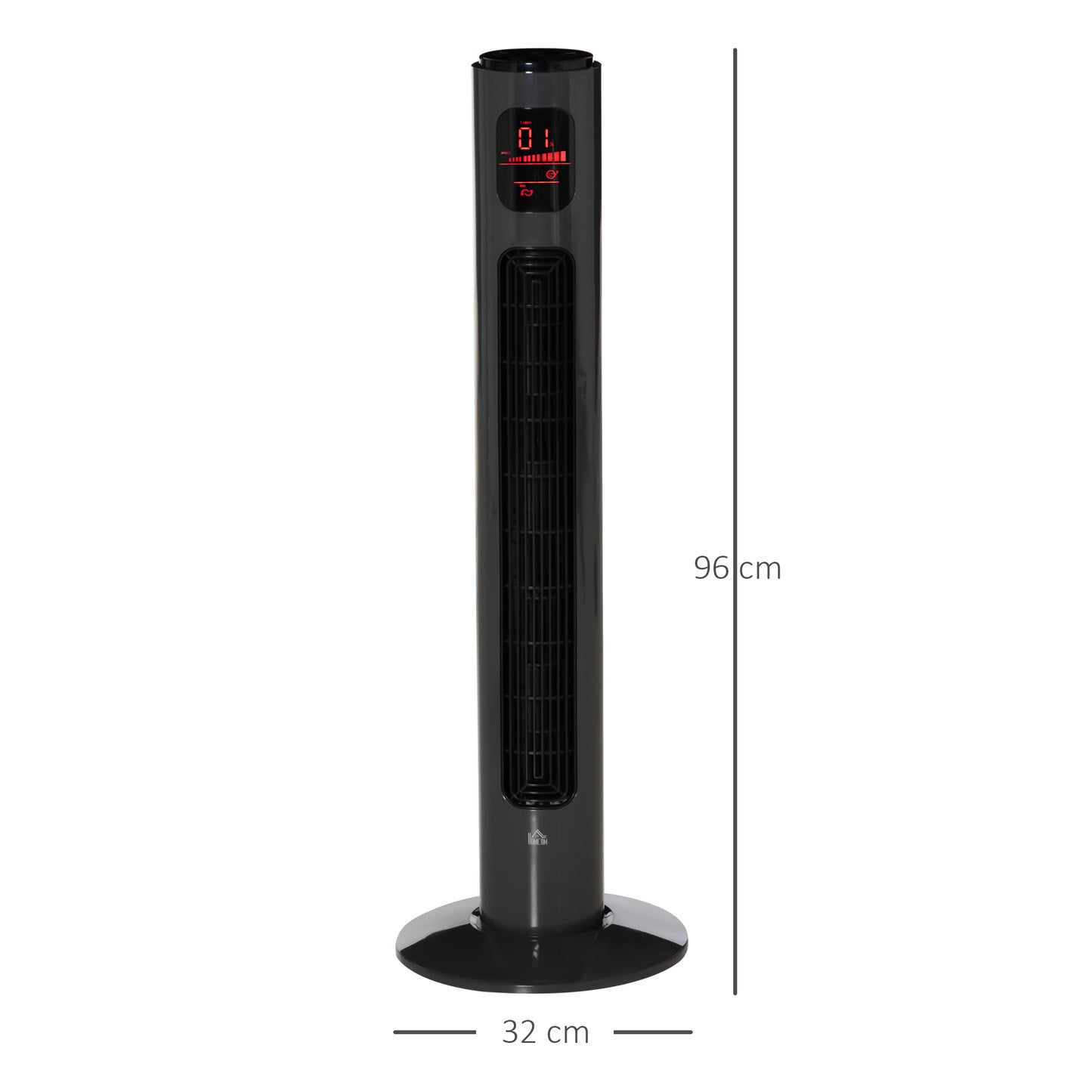 38 Inch Tower Fan with 70° Oscillation 3 Speed and 3 Mode Indoor Grey
