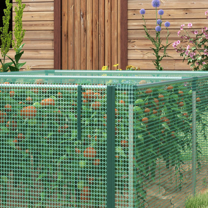8' x 4' Plant Protection Tent Crop Cage with Door, Green