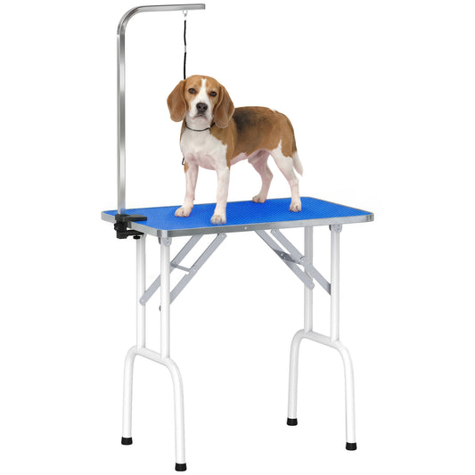 Foldable Dog Grooming Table Adjustable Arm for Small Dogs