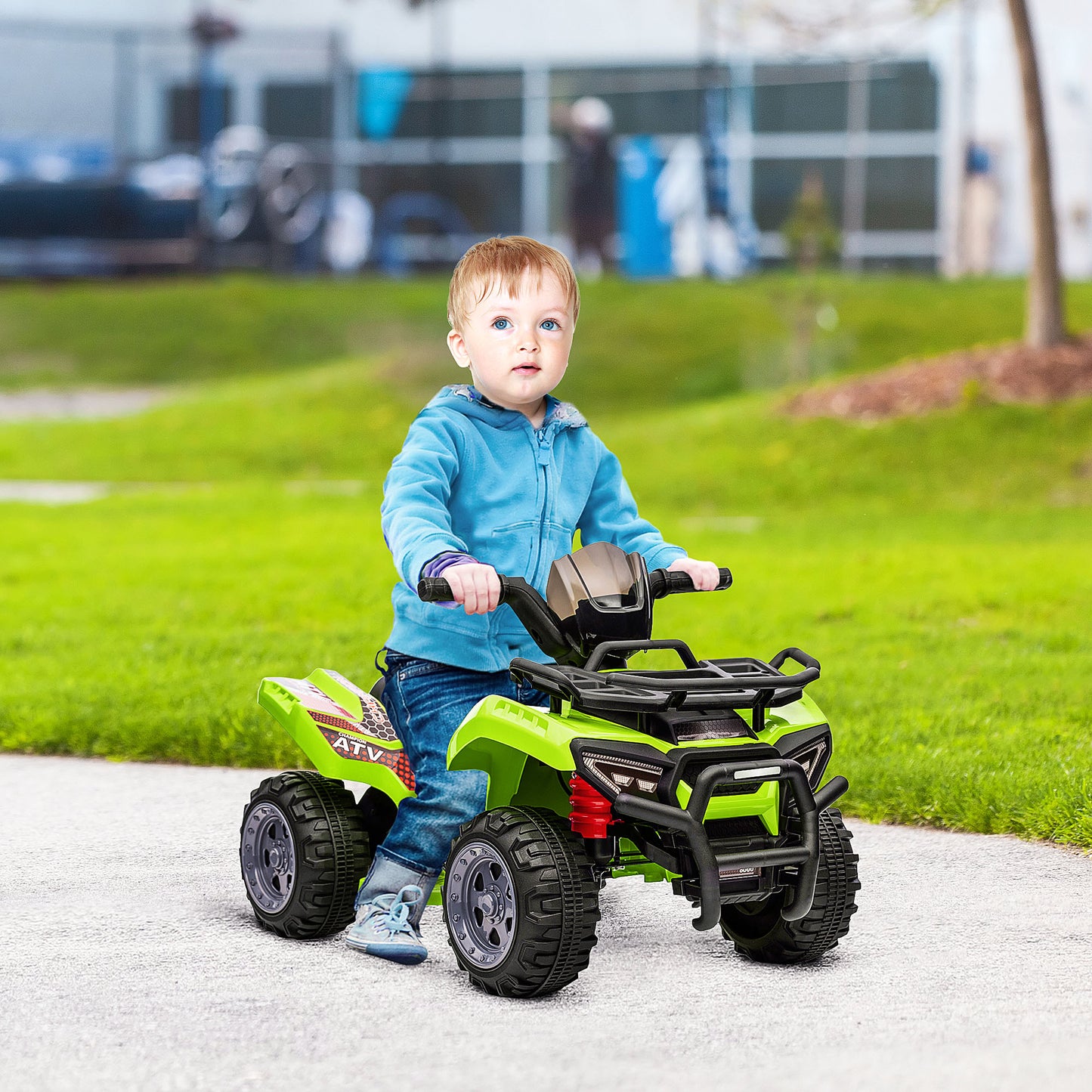 6V Kids Electric Ride on Car Toddler Quad Bike ATV for 18-36 month Green