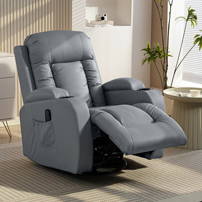 Massage Recliner Chair, Recliner Armchair with 8 Vibration & Heat