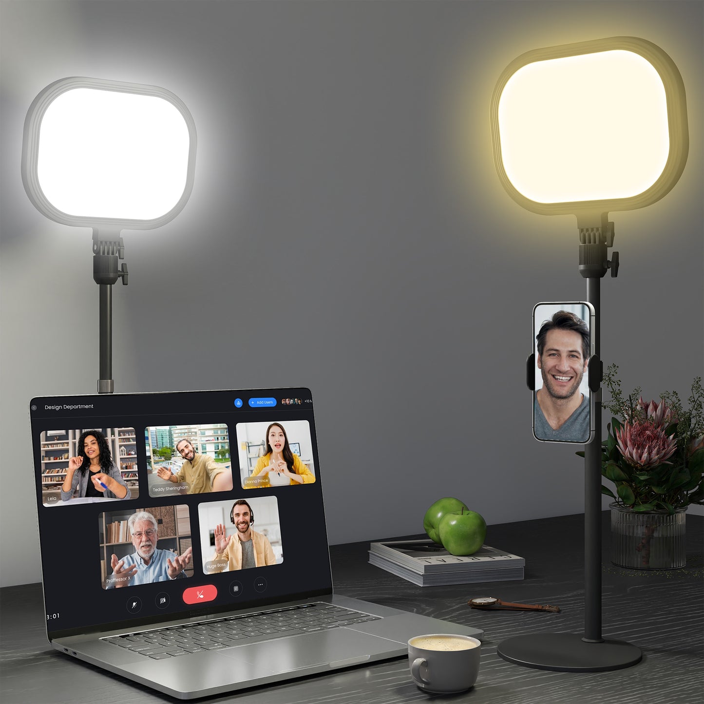 Bedside Table Lamp with 5 Colour Modes & 10 Brightness Levels, Black