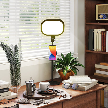 Bedside Table Lamp with 5 Colour Modes & 10 Brightness Levels, Black