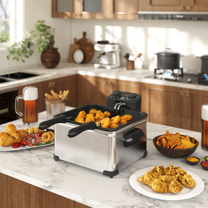 5L Deep Fryer with Removable Oil Basket and Viewing Window, 2000W