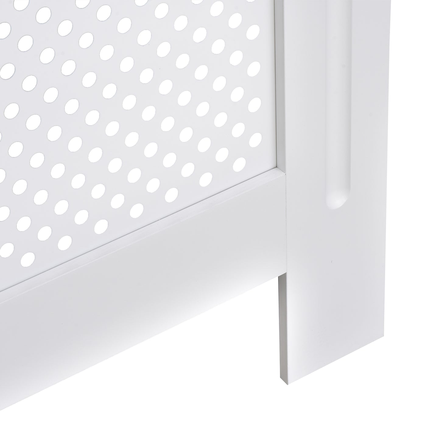 Radiator Cover Heating Cabinet Solid MDF Small Sized White Modern Home