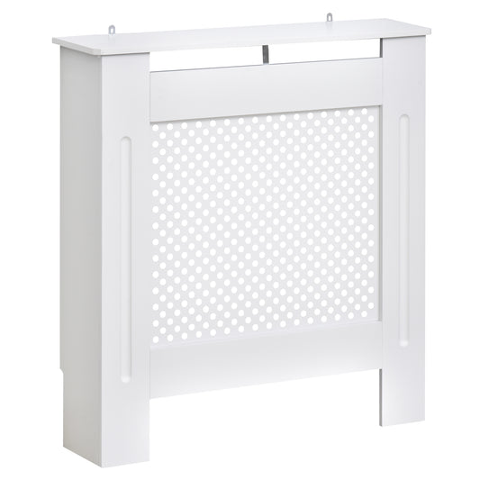 Radiator Cover Heating Cabinet Solid MDF Small Sized White Modern Home