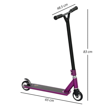 Stunt Scooter Entry Level Tricks Scooter for 14+ Beginners, Purple
