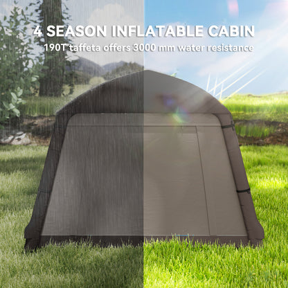 Inflatable Camping Tent, Easy Setup 2 Man Tent, Khaki