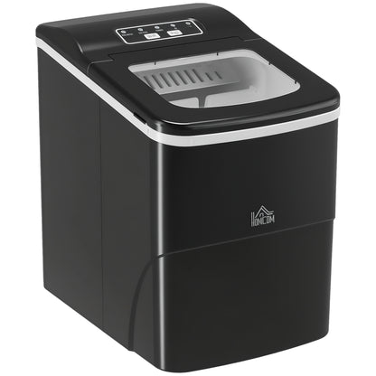 Ice Maker 12kg/24H Production with Scoop Basket for Home /Black