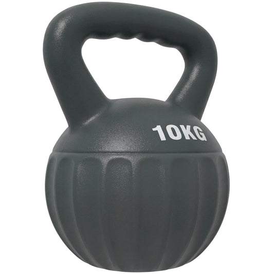 Kettlebell with Non-Slip Handle 10 kg Grey