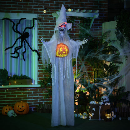 Standing Witch Prop Life Size with Sound and Motion Activated