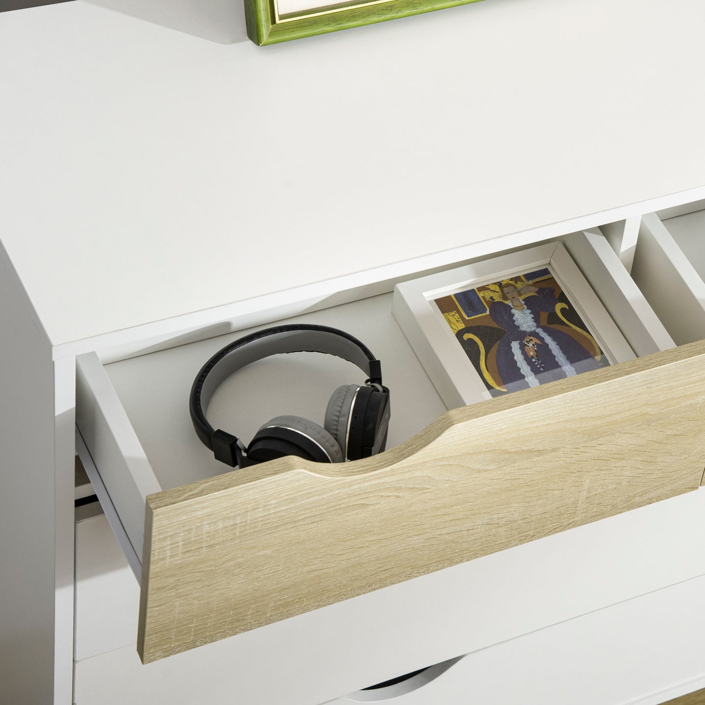 Chest of Drawers, 5 Drawer Storage Cabinet Unit Bedroom Living Room