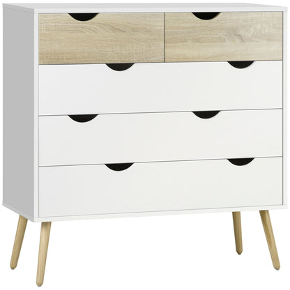 Chest of Drawers, 5 Drawer Storage Cabinet Unit Bedroom Living Room