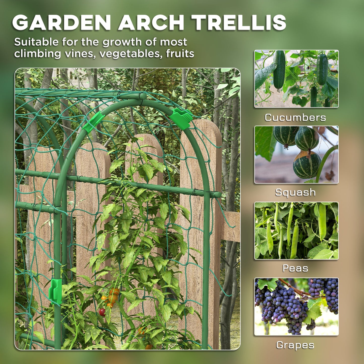 183 cm Tall Garden Trellis for Climbing Plants Outdoor