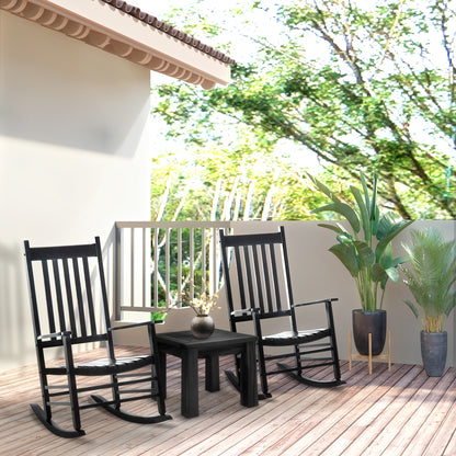 Wooden Garden Rocking Chair Outdoor Furniture Deck Armchair Patio Swing