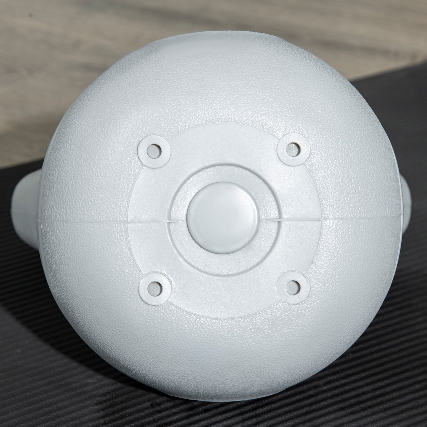 14kg Kettle Bell with Handle for Home Gym, Red and Grey