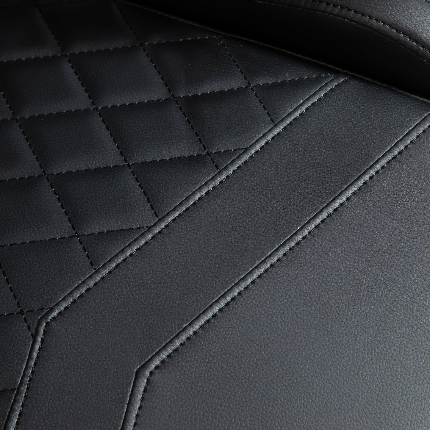 Racing Gaming Chair Faux Leather Gamer Recliner Home Office, Black