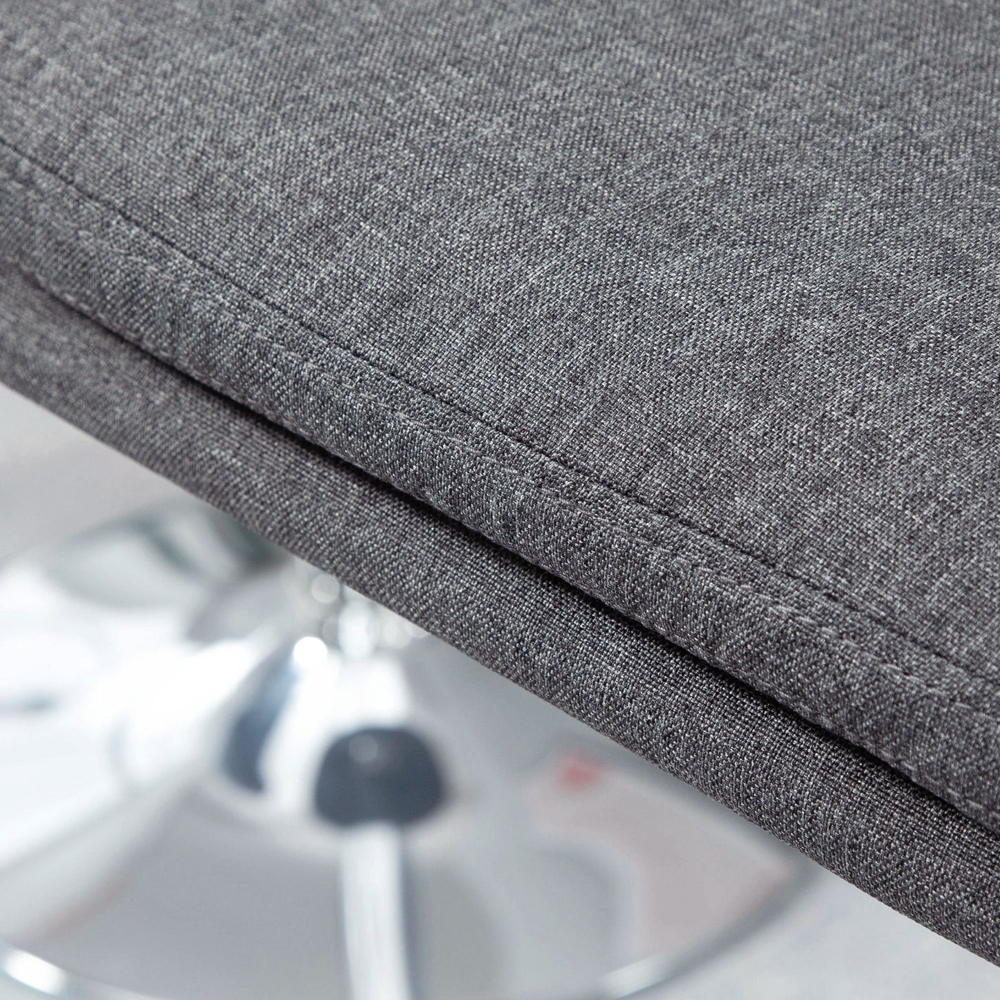 Morden Adjustable Swivel Bar Stools Set of 2, with Backrest, Grey