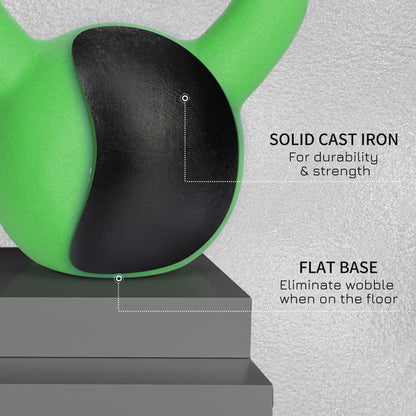 12KG Kettlebell with Soft Body and Non-Slip Handle, Green