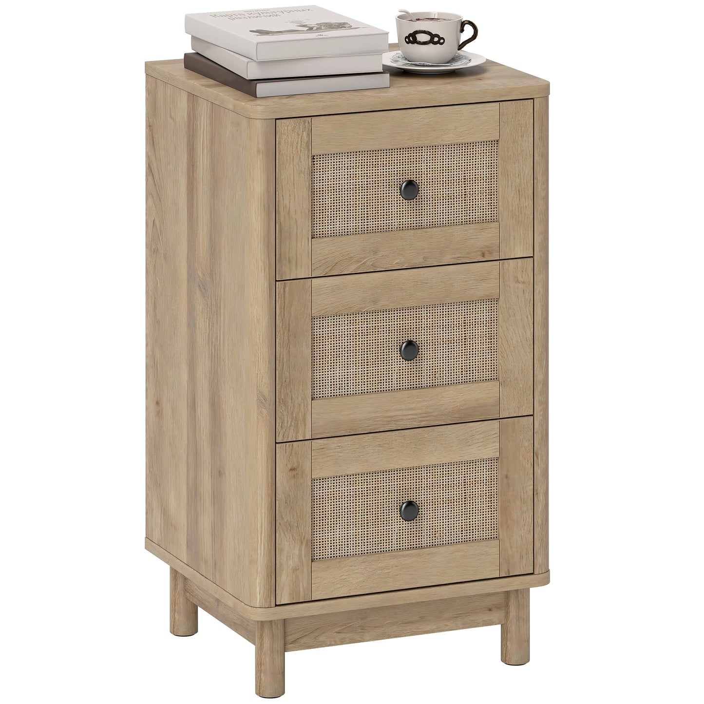 3 Drawer Chest of Drawers, Storage Unit for Living Room, Oak