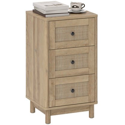 3 Drawer Chest of Drawers, Storage Unit for Living Room, Oak
