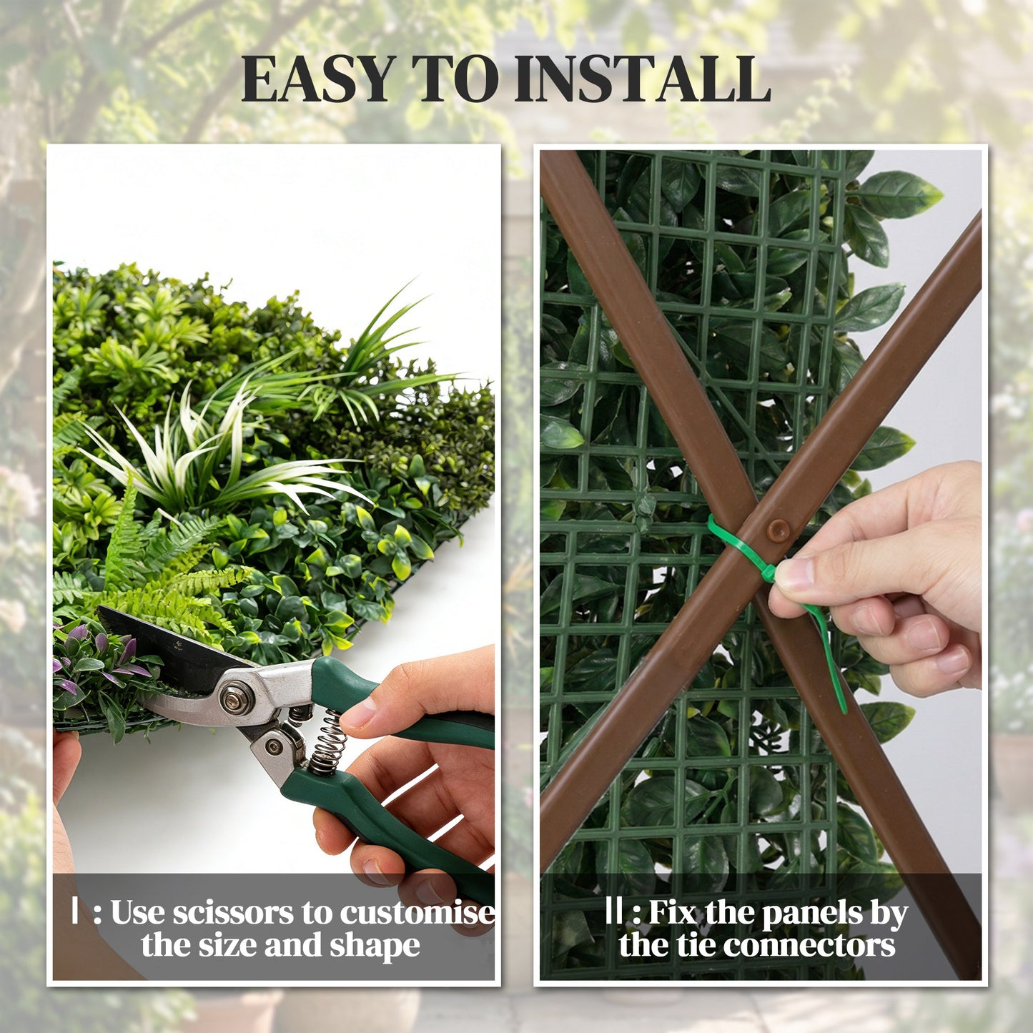 Grass Wall Panels, Greenery Backdrop Panels, Green