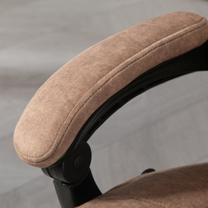 Massage Office Chair, Heated Reclining Desk Chair, Brown