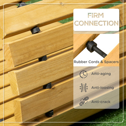 Rollable Wooden Garden Pathway - Solid Pine Wood 185 x 60 cm
