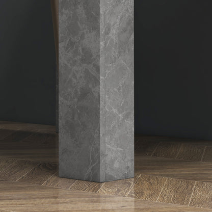 Square Dining Table, Kitchen Table with Faux Cement Effect