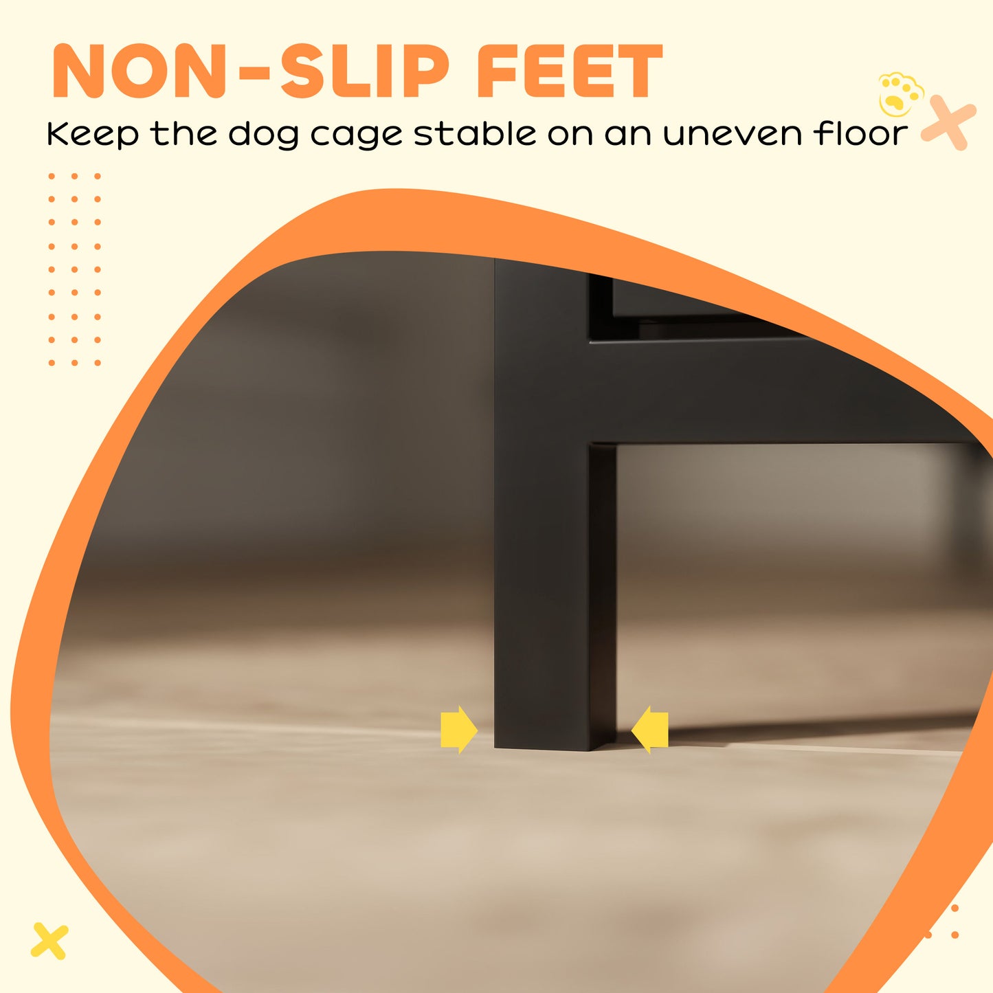 8 Panels Heavy Duty Dog Playpen with Door Indoor Outdoor, 80cm High