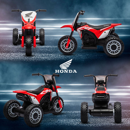 Honda CRF450RL Licensed 6V Kids Electric Motorbike w/ Horn - Red