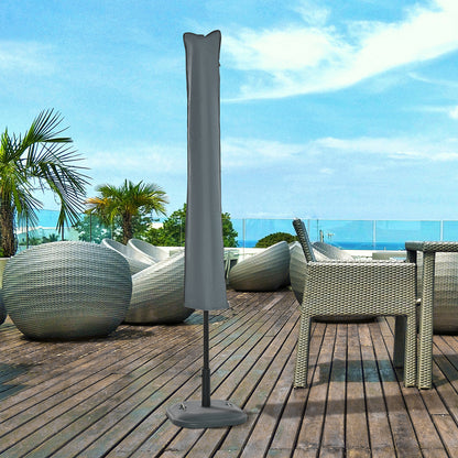 Sun Umbrella Parasol Cover Waterproof Weatherproof Outdoor Courtyard