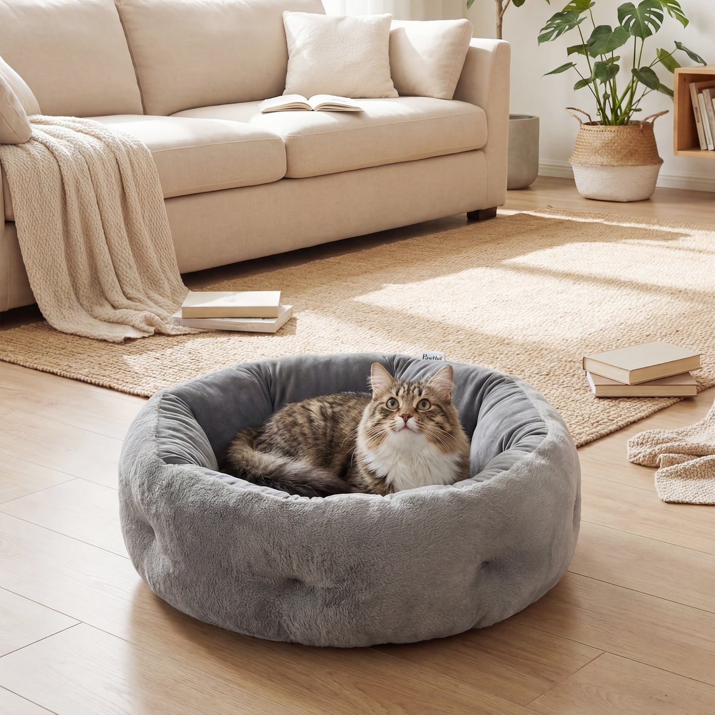Cat Bed, Dog Pet Bed for Indoor Cats and Small Dogs