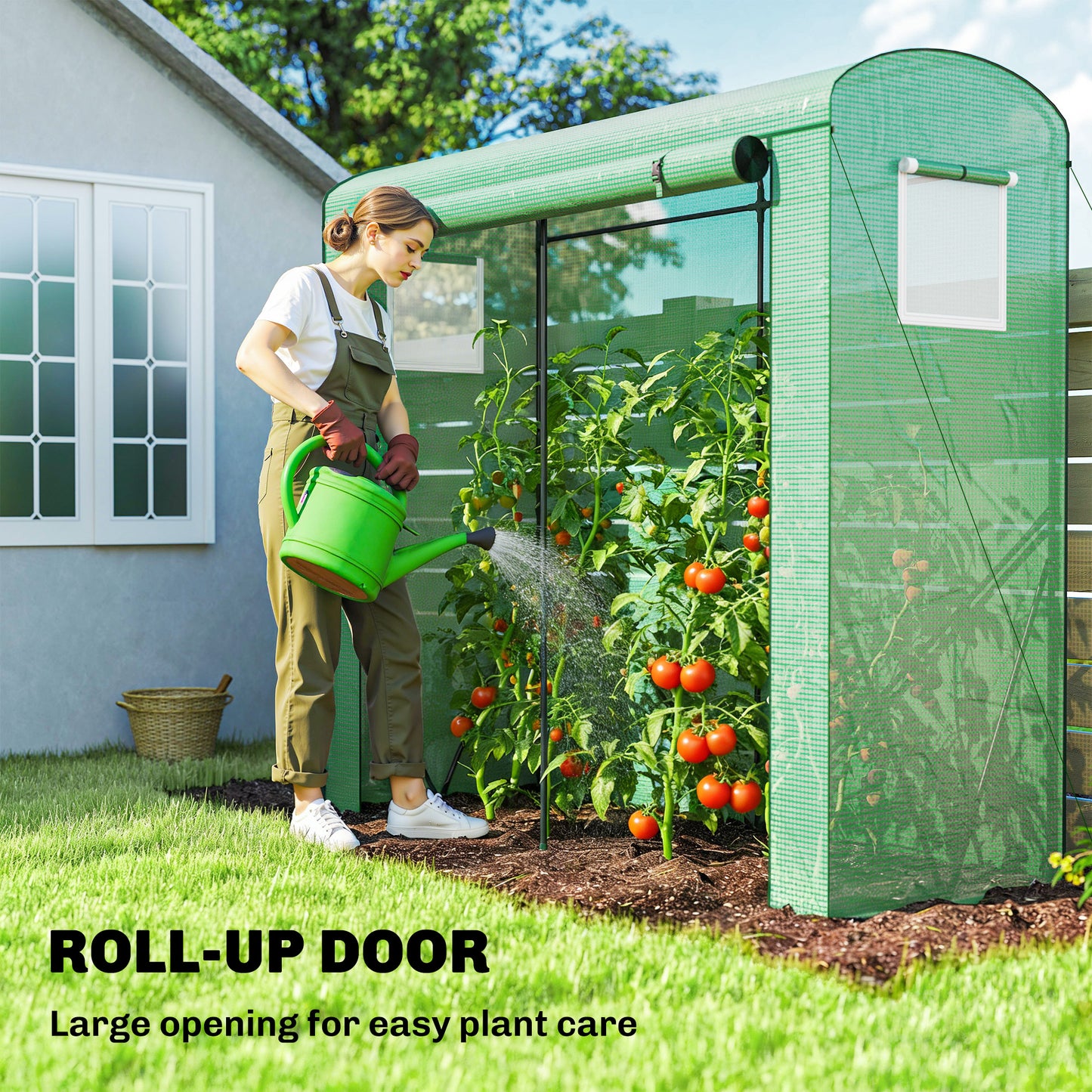 Mini Greenhouse, Portable Indoor Outdoor Green House with PE Cover