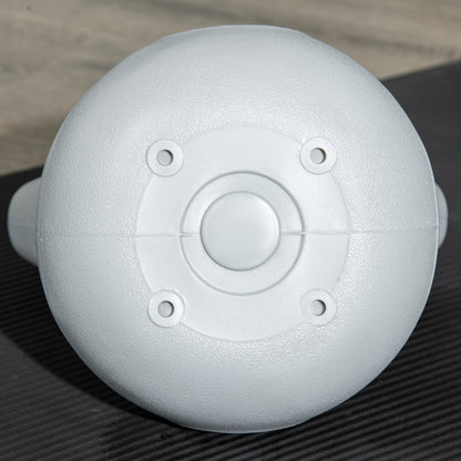 4kg Kettle Bell with Handle for Home Gym, Yellow and Grey