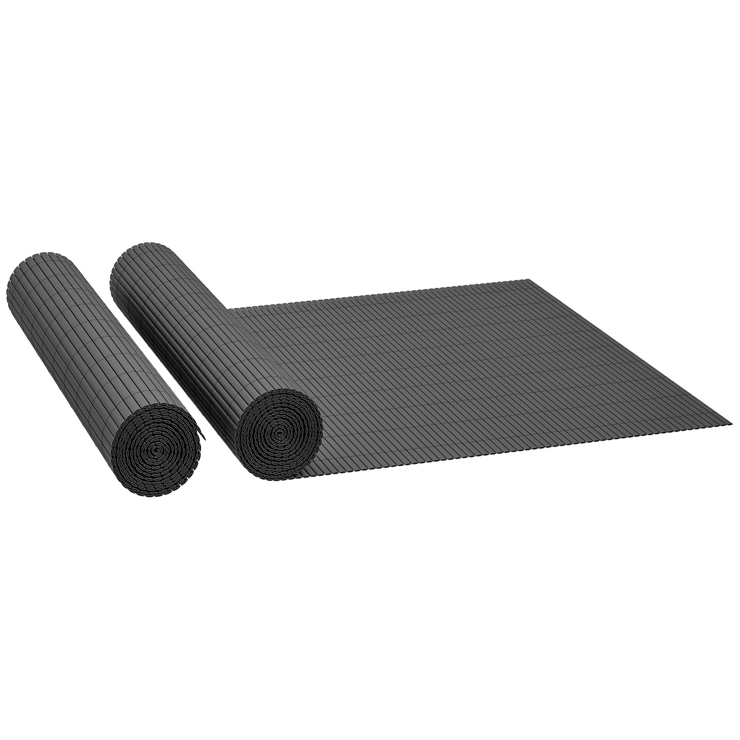 2Pcs Plastic Privacy Screening Fence, 1x5 m Windbreak Fence Grey