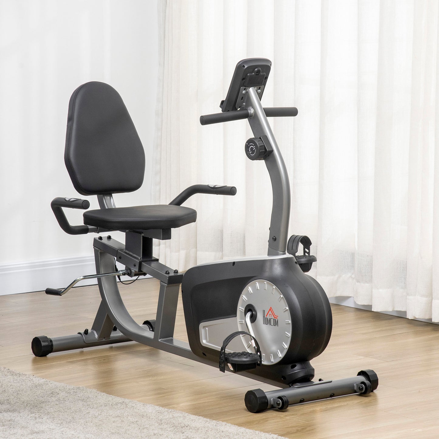 Exercise Bike with LCD Display, Quiet 8-Level Magnetic Resistance