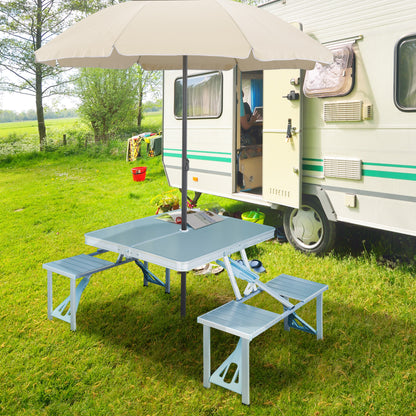 Portable Folding Trestle Camping Picnic Table Outdoor Chair Stools