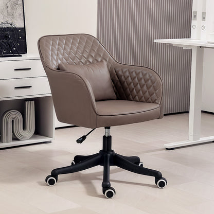 Office Chair with Rechargeable Vibration Massage, Brown
