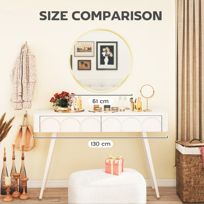 Wall Mirror for Living Room, 61 cm Circle Bathroom Mirror, Gold Tone