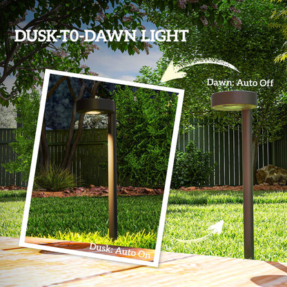 Solar Stake Lights 8 Pack, IP44 Pathway Lighting, Auto On/Off LED
