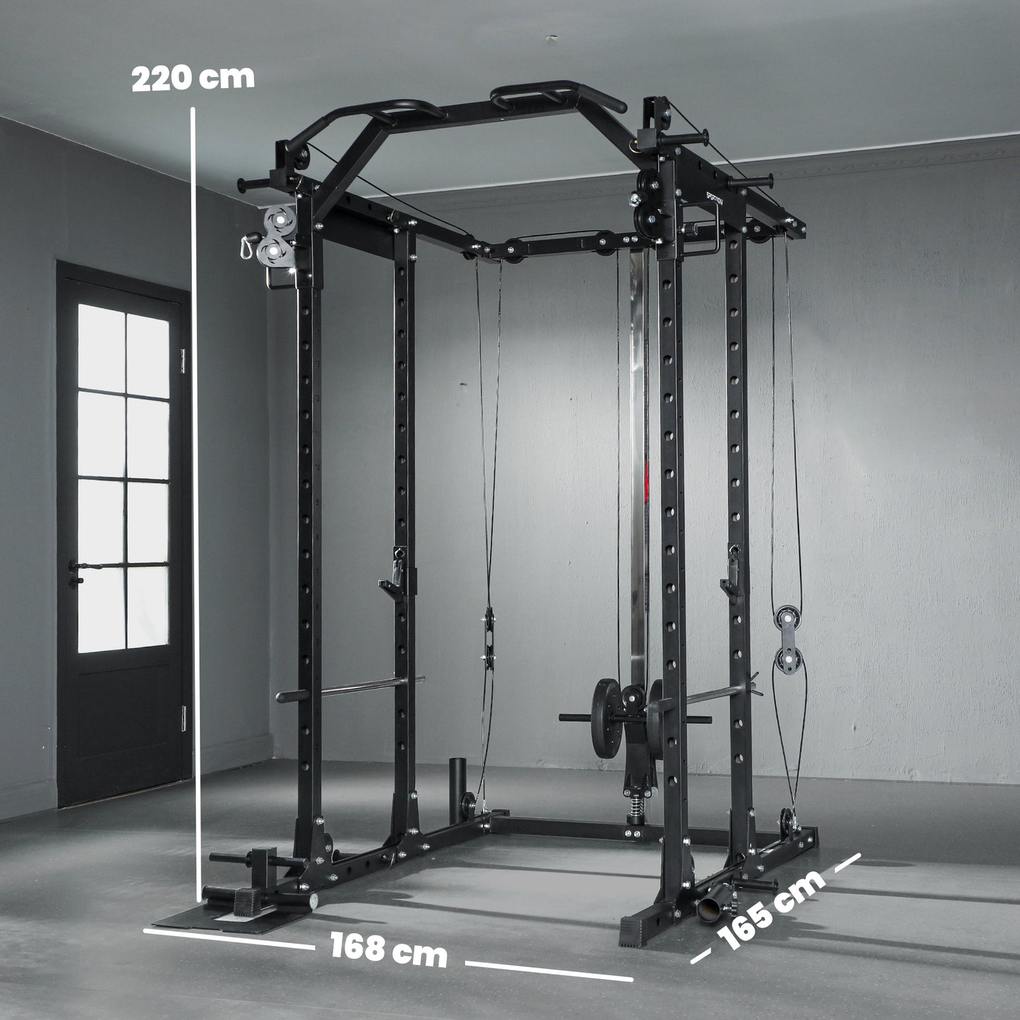 Cable Crossover Machine, 300kg Multi Gym Cable Pulley System